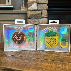 2 AirPod Cases - Donut and Pineapple